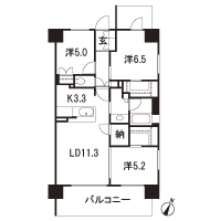 Floor: 3LDK, occupied area: 72.45 sq m, Price: TBD