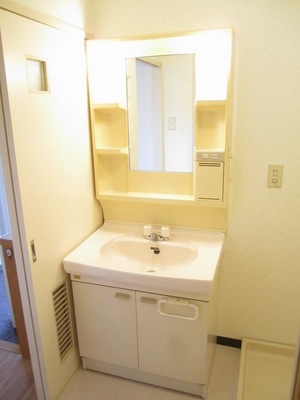 Washroom. Wash basin equipped independent