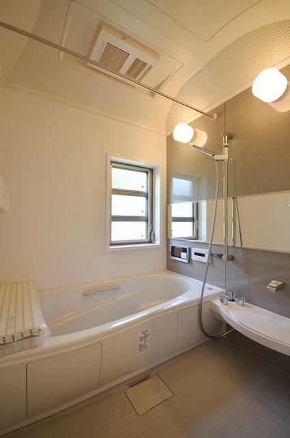 Bathroom. Heating dryer with bathroom