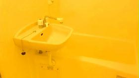 Bath. With bathroom dryer