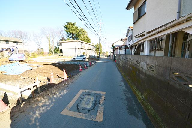 Local photos, including front road. Subdivision appearance landscape (H25.12.22 shooting)