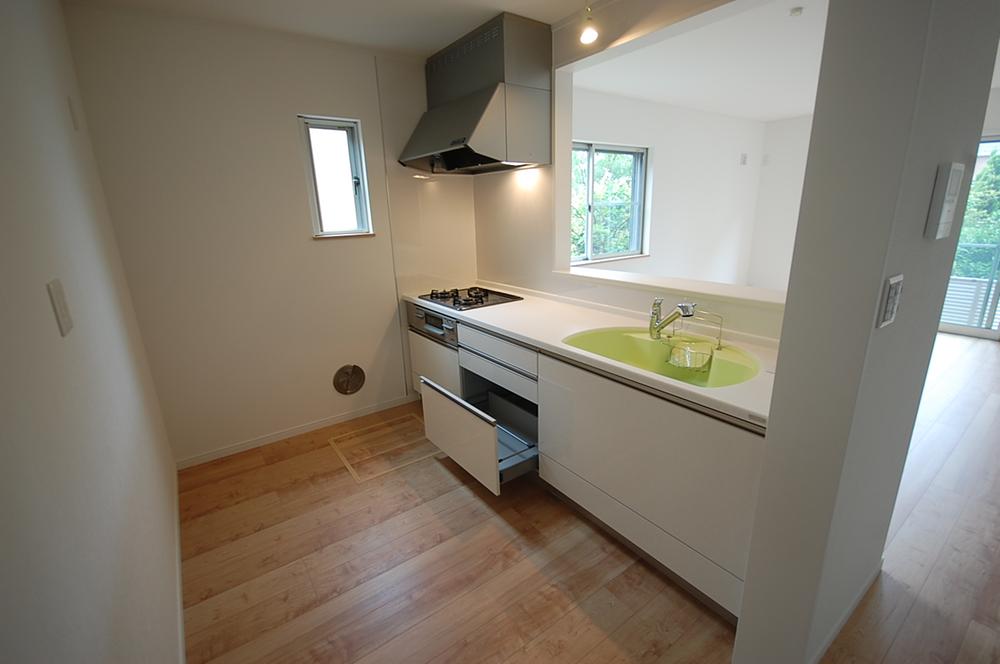 Building plan example (introspection photo). Our construction cases. kitchen