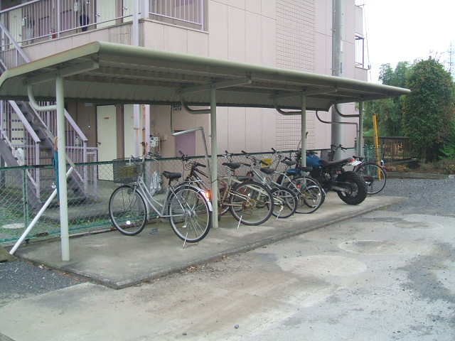 Other common areas. There are bicycle parking lot