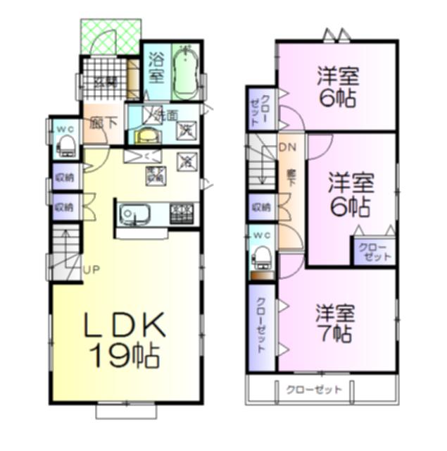 Floor plan. (4 Building), Price 29,800,000 yen, 3LDK, Land area 100 sq m , Building area 91.08 sq m