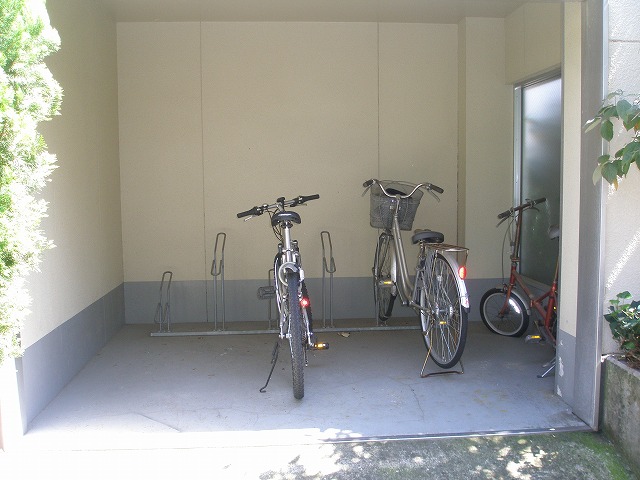 Parking lot. Bicycle-parking space