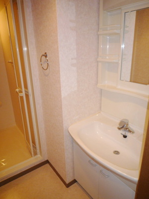 Washroom. Independent wash basin