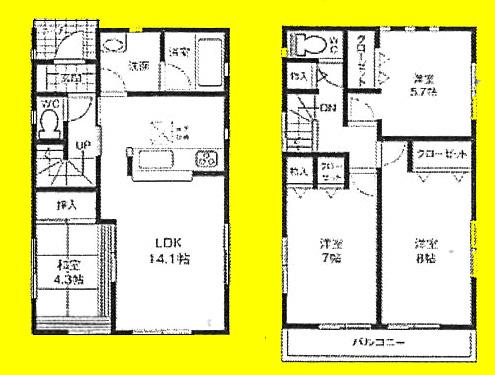 Floor plan. (1), Price 31,800,000 yen, 4LDK, Land area 120.03 sq m , Building area 90.72 sq m
