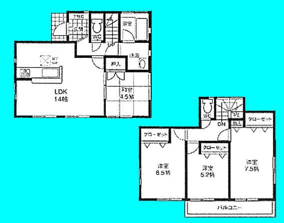 Floor plan. (4), Price 30,800,000 yen, 4LDK, Land area 151.02 sq m , Building area 87.88 sq m