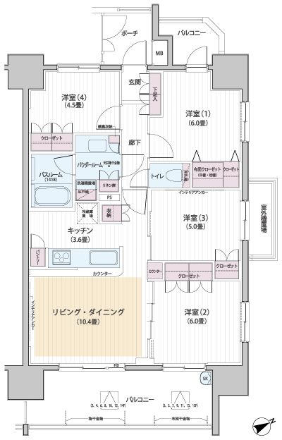 Floor: 4LDK, occupied area: 75.99 sq m, Price: 29,900,000 yen ~ 34,500,000 yen, now on sale