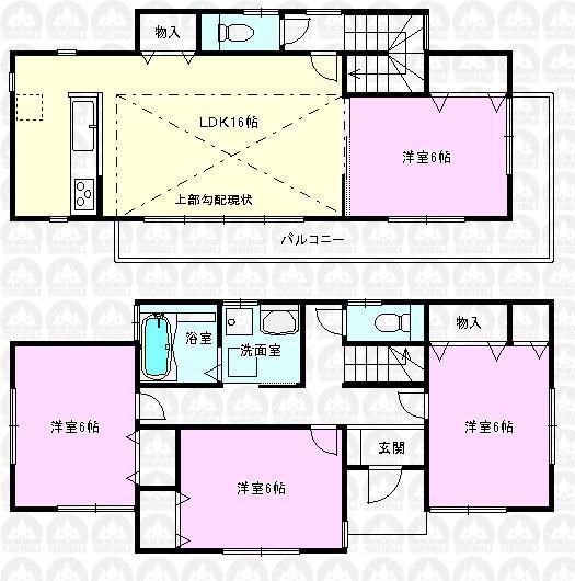 Floor plan. (3 Building), Price 43,800,000 yen, 3LDK+S, Land area 150.03 sq m , Building area 99.36 sq m