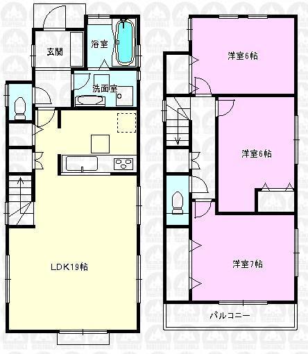 Floor plan. (4 Building), Price 29,800,000 yen, 3LDK, Land area 100 sq m , Building area 91.08 sq m