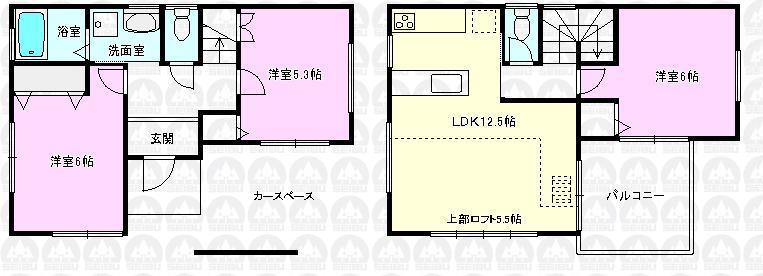 Floor plan. 26,800,000 yen, 3LDK, Land area 68.04 sq m , Building area 67.98 sq m floor plan