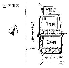 Other local. Southwest, Northwest of the corner lot 2 partition the entire road 6.88m