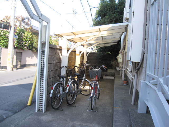 Other common areas. There is building a private parking lot. 