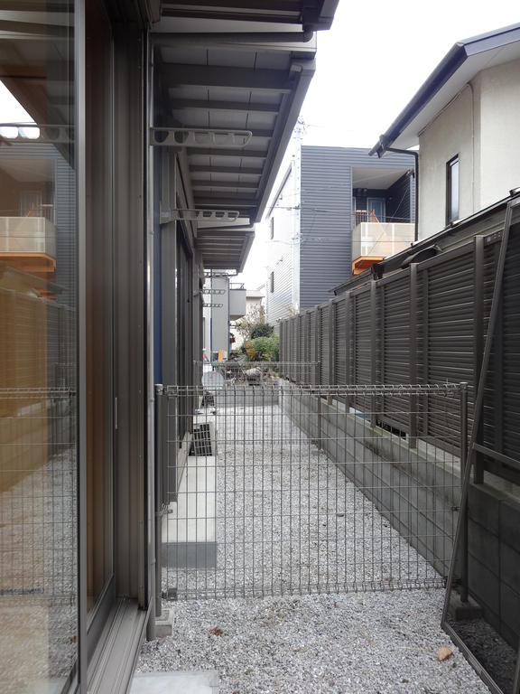 Garden. There is a private garden. 