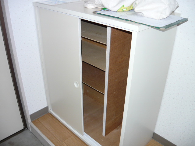 Entrance. There cupboard in the front door