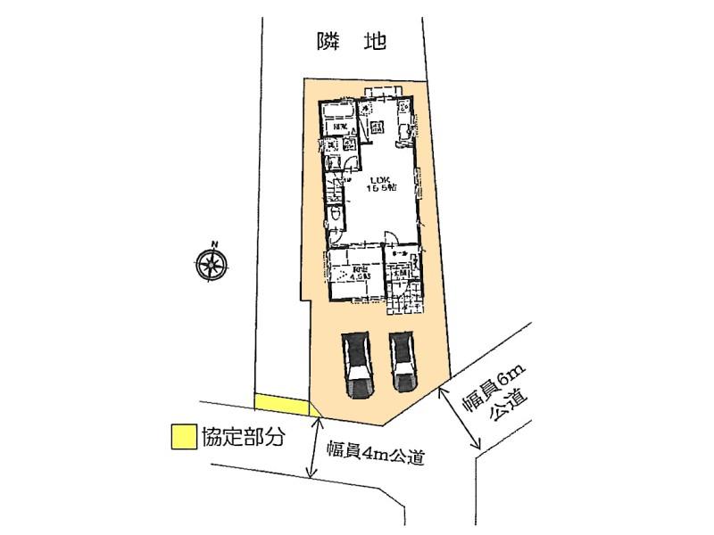 Compartment figure. 30,800,000 yen, 4LDK + S (storeroom), Land area 103.54 sq m , Building area 103.54 sq m compartment view