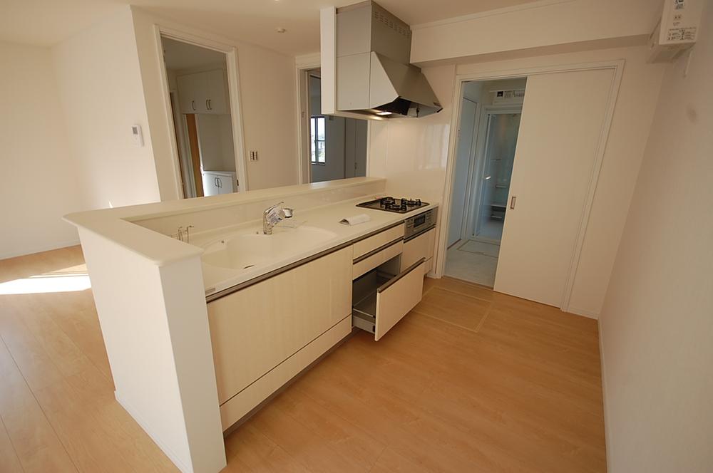 Building plan example (introspection photo). Example of construction. kitchen. 