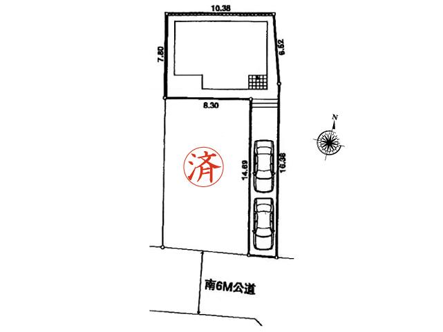 Compartment figure. 40,800,000 yen, 4LDK, Land area 124.93 sq m , Building area 96.46 sq m compartment view