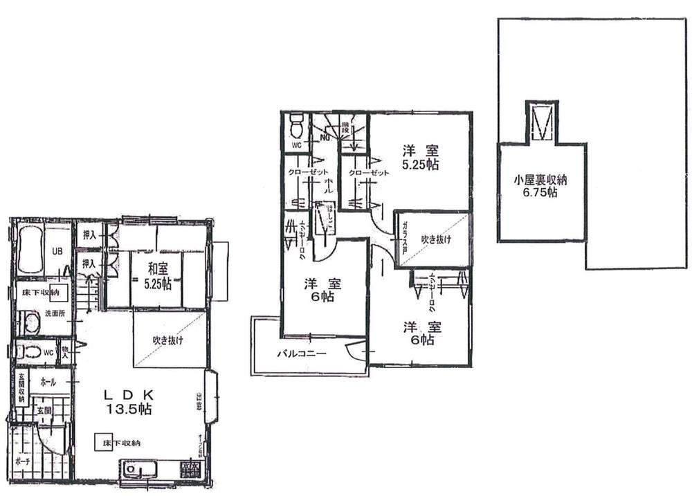 Floor plan. 25,800,000 yen, 4LDK, Land area 96 sq m , Building area 85.04 sq m