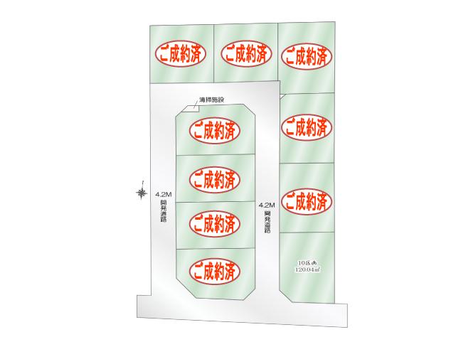 Compartment figure. Land price 29,050,000 yen, Land area 120.04 sq m whole compartment view