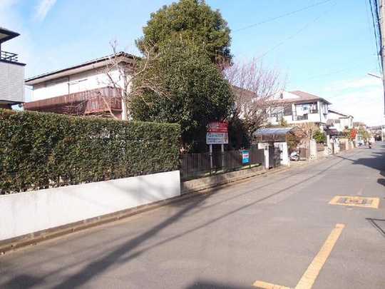 Local land photo. Local shooting There Furuya (current state passes) east 6m road surface