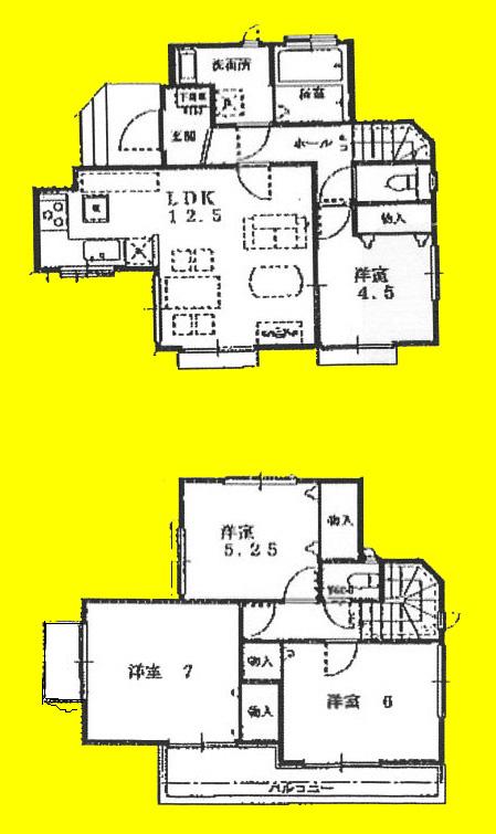 Floor plan. (1), Price 34,800,000 yen, 4LDK, Land area 92.19 sq m , Building area 85.49 sq m