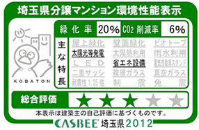 Building structure.  [Saitama Prefecture condominium environmental performance display]  ※ For more information see "Housing term large Dictionary"