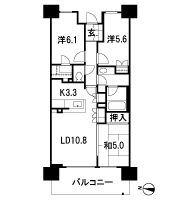 Floor: 3LDK + WIC, the occupied area: 70 sq m