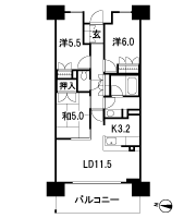 Floor: 3LDK, occupied area: 70.18 sq m