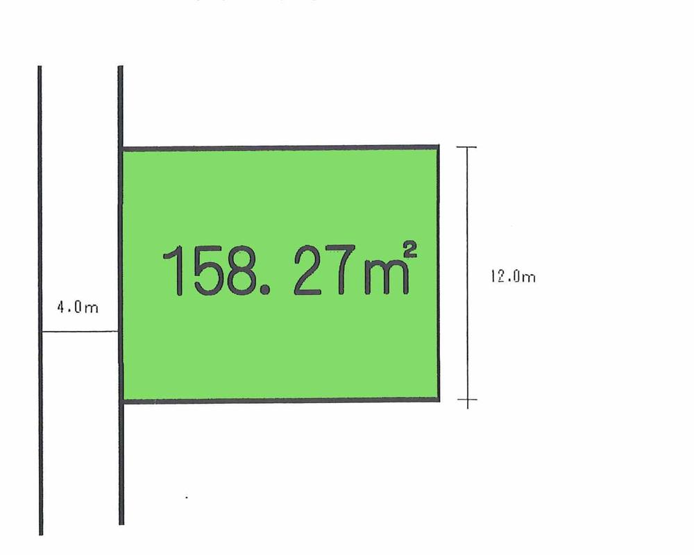 Compartment figure. Land price 24,800,000 yen, Land area 158.27 sq m