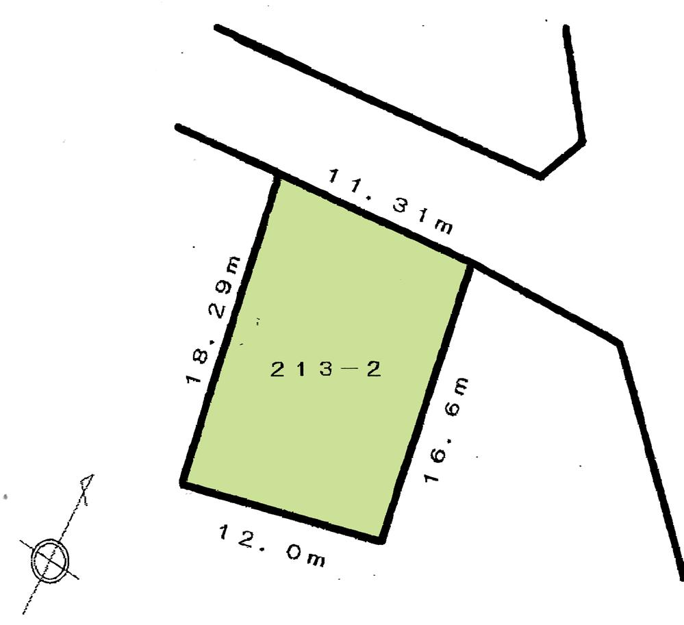 Compartment figure. Land price 17.8 million yen, Land area 210 sq m compartment view