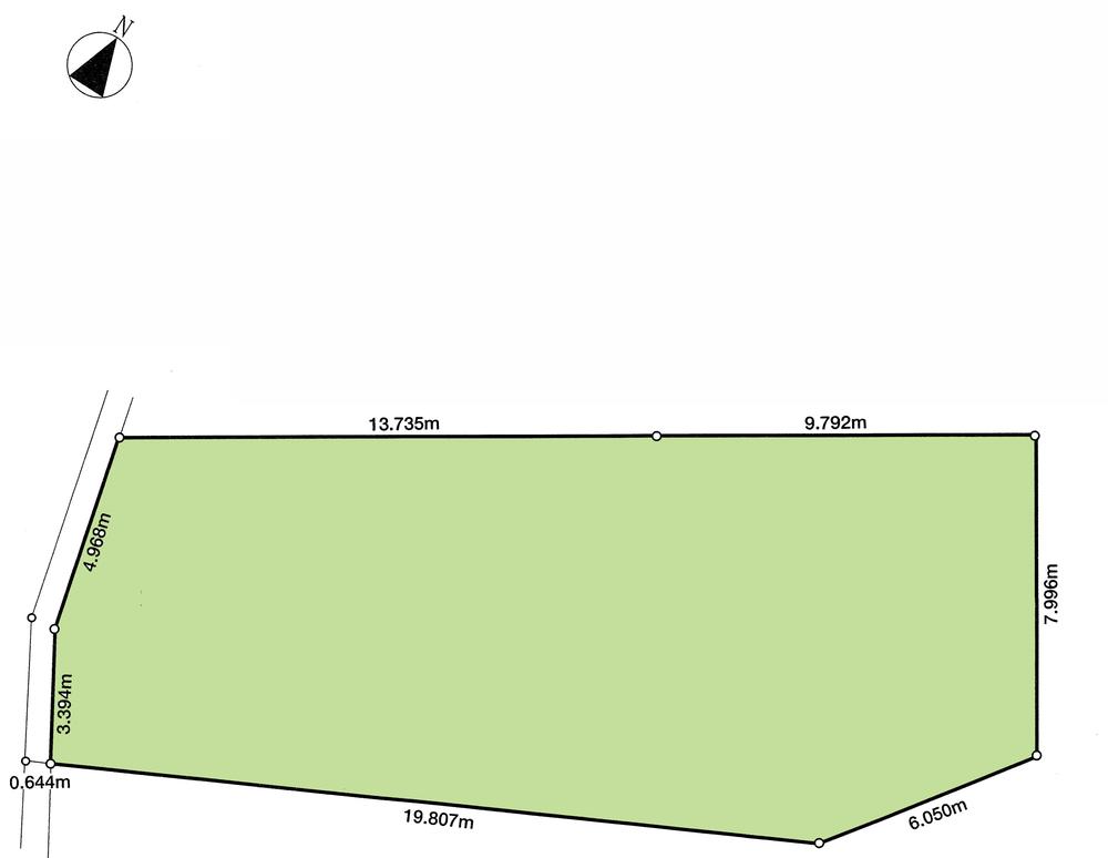 Compartment figure. Land price 12.8 million yen, Land area 210.06 sq m compartment view