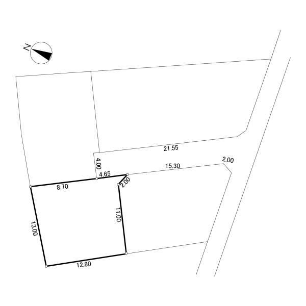 Compartment figure. Land price 8.8 million yen, Land area 169 sq m