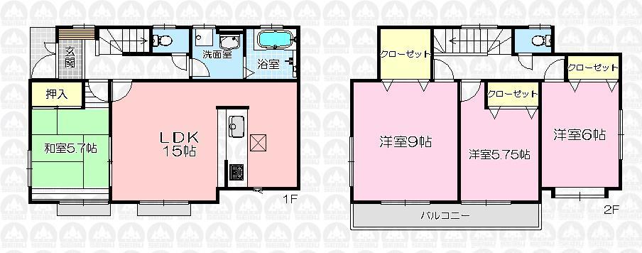 Floor plan. 27,800,000 yen, 4LDK, Land area 101.51 sq m , Building area 99.77 sq m