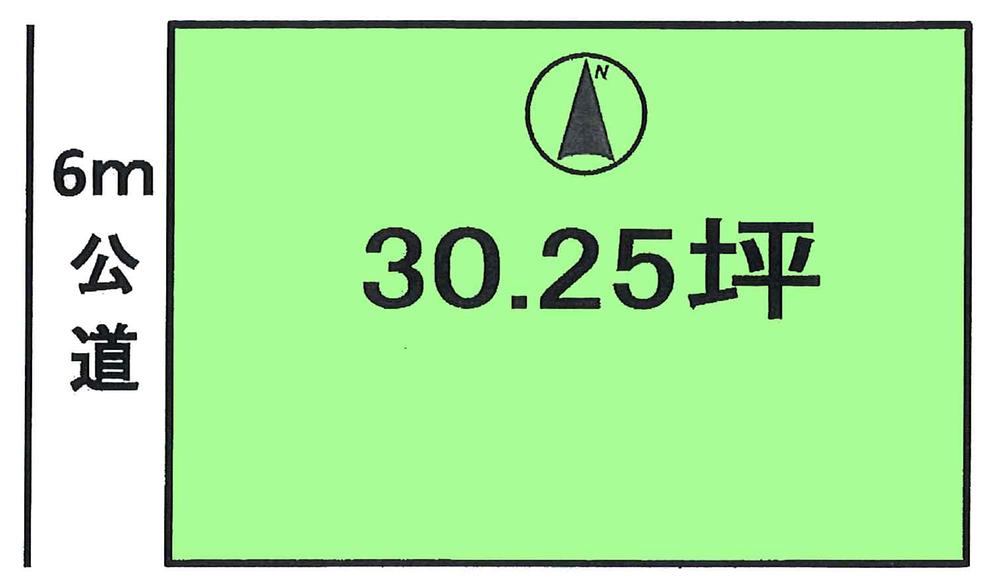 Compartment figure. Land price 7.5 million yen, Land area 100.02 sq m