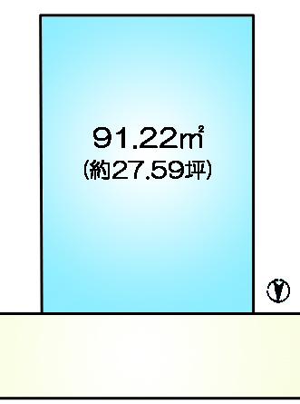 Compartment figure. Land price 13 million yen, Land area 91.22 sq m