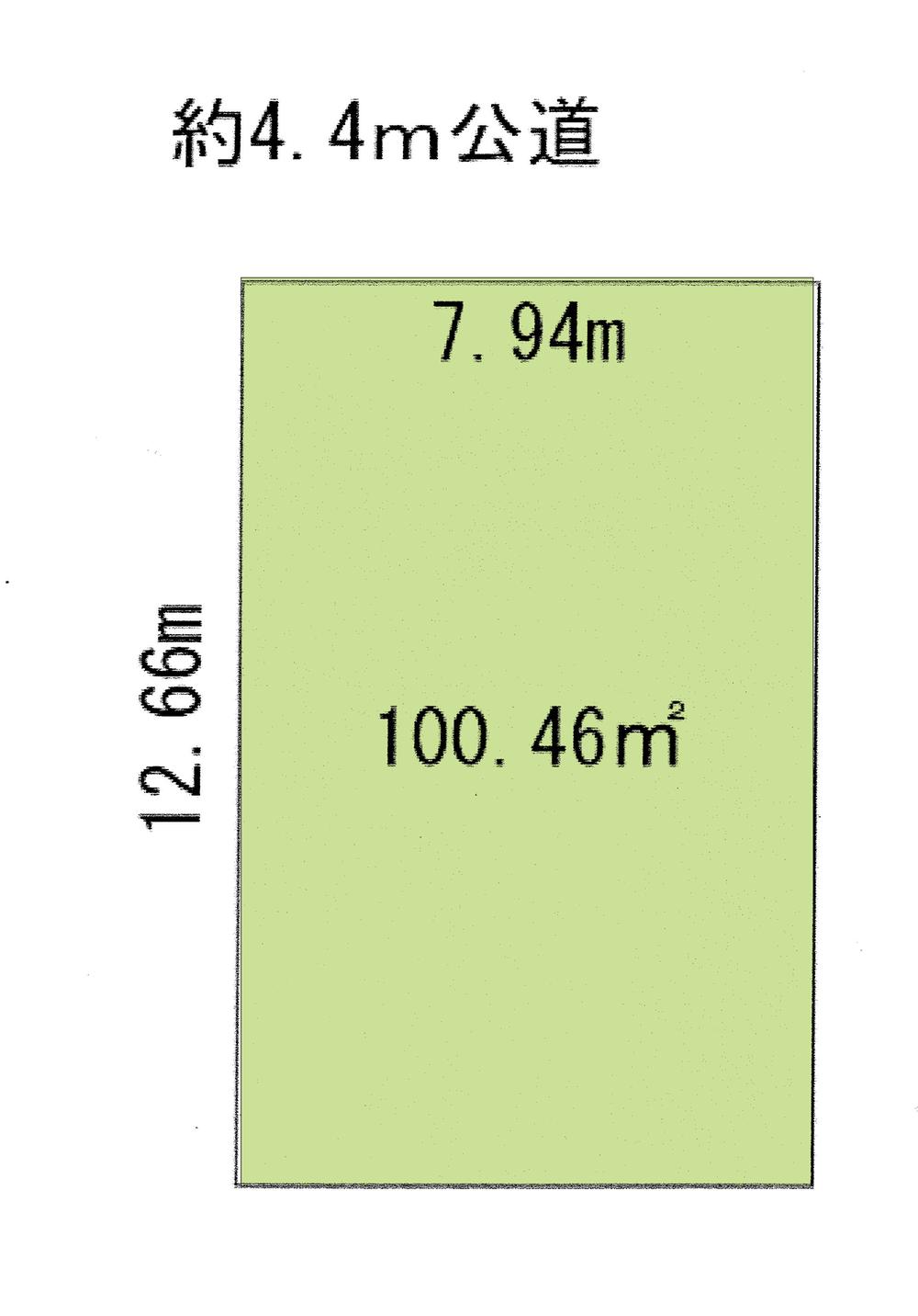 Compartment figure. Land price 6.9 million yen, Land area 100.46 sq m compartment view