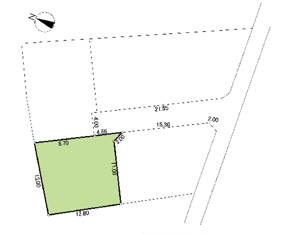 Compartment figure. Land price 8.8 million yen, Land area 169 sq m compartment view