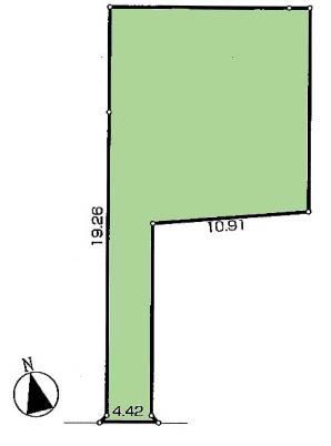 Compartment figure. Land price 25 million yen, Land area 222.85 sq m compartment view
