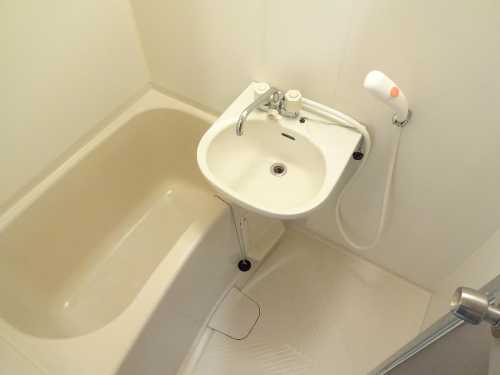 Bath. Bathroom with bath separate toilet cleanliness