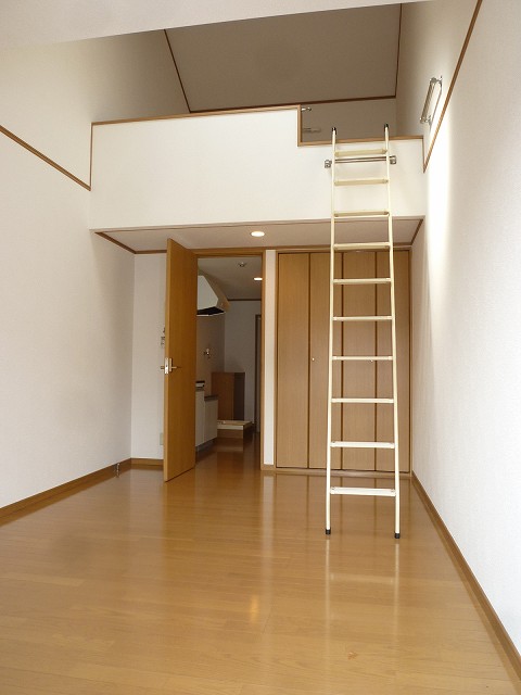 Living and room. Loft with rooms