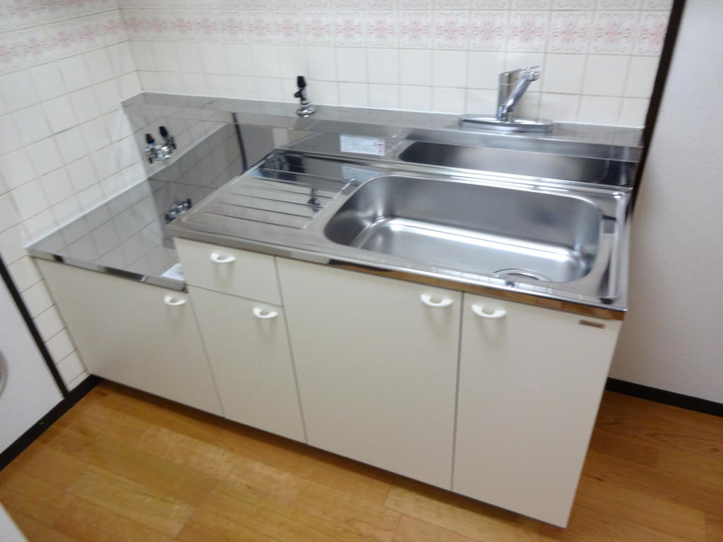 Kitchen. Two-burner gas stove installation Allowed new spacious kitchen