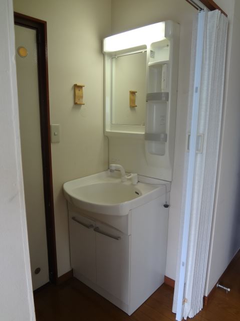 Washroom. Happy independence wash basin in a busy morning