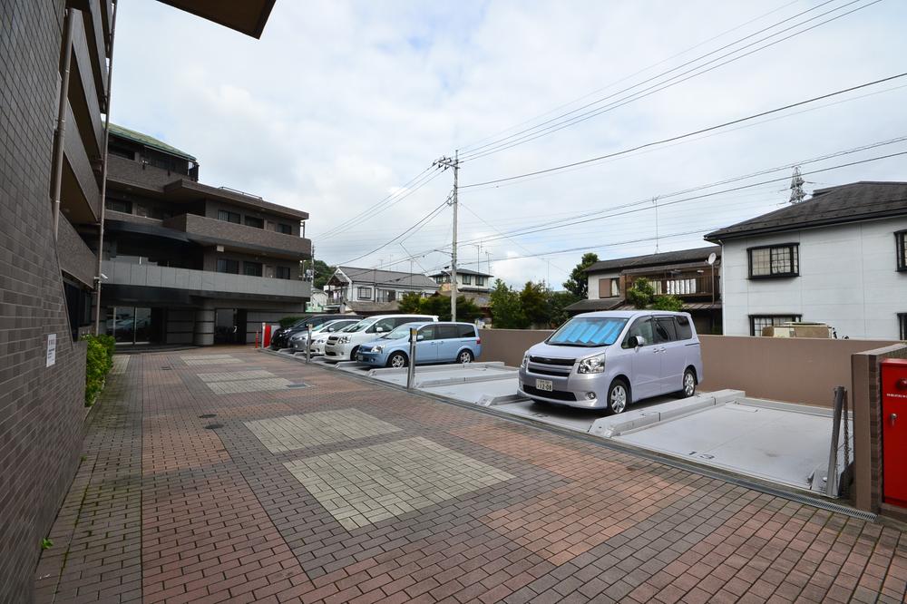 Parking lot. Common areas