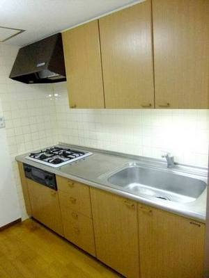 Kitchen. 3-burner stove in the kitchen