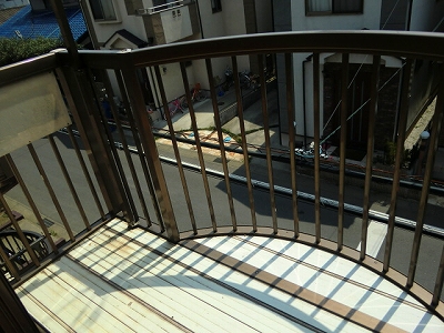 Balcony. It is a photograph of another in Room.