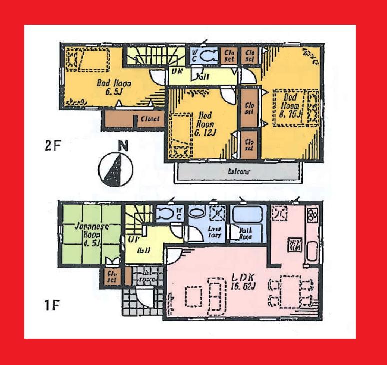 Floor plan. (10 Building), Price 38,800,000 yen, 4LK, Land area 100.1 sq m , Building area 95.98 sq m
