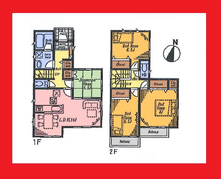 Floor plan. (17 Building), Price 40,800,000 yen, 4LDK, Land area 100.1 sq m , Building area 94.56 sq m