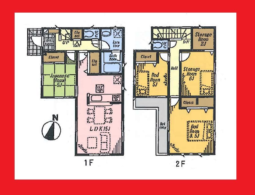 Floor plan. (7 Building), Price 42,800,000 yen, 4LDK+S, Land area 100.09 sq m , Building area 97.2 sq m